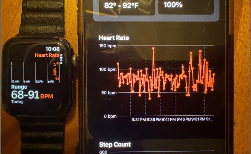Heart-rate validation against Apple Watch supporting image