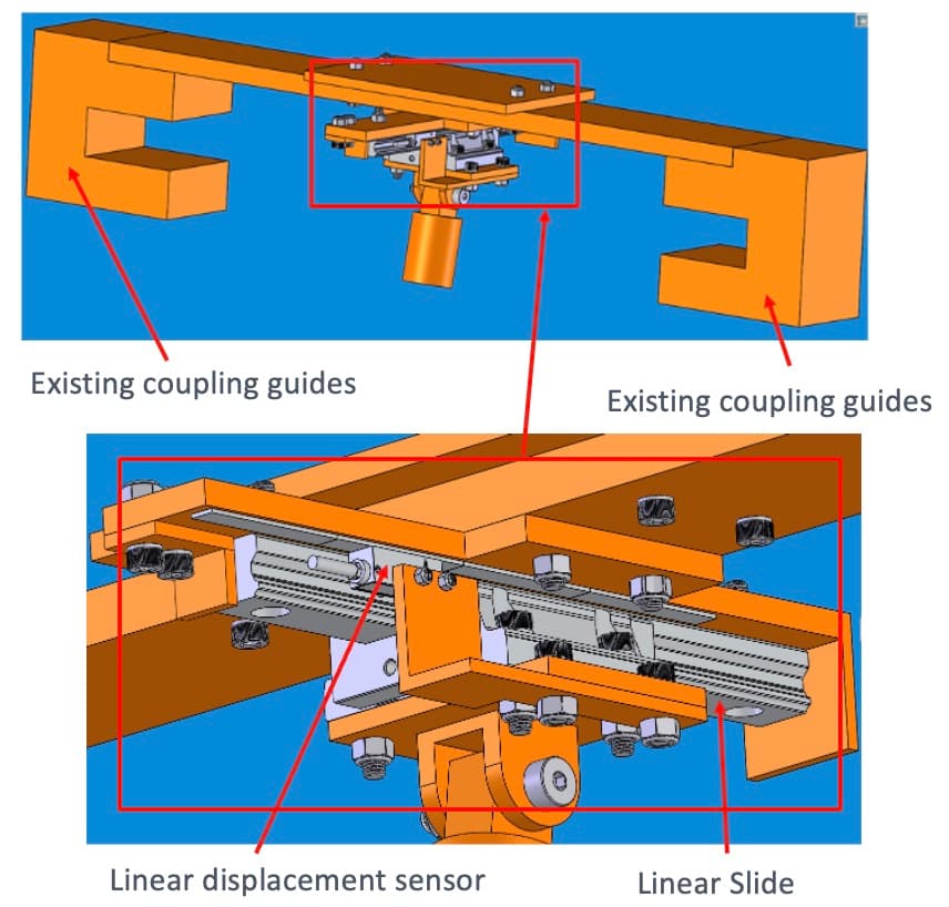 Crash-representative drop-tower attachment supporting image